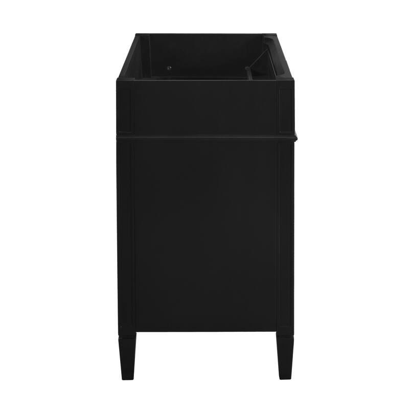 36'' Bathroom Vanity without Top Sink, Modern Bathroom Storage Cabinet with 2 Drawers and a Tip-out Drawer, Solid Wood Frame