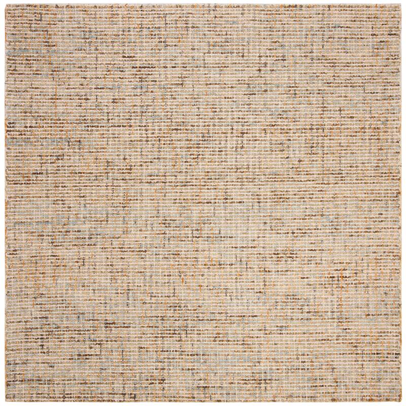 SAFAVIEH Handmade Abstract Lotje Modern Wool Rug - 4' Square - Gold/Blue