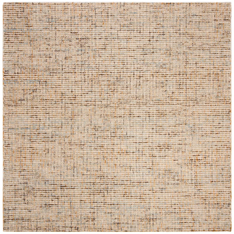 SAFAVIEH Handmade Abstract Lottie Modern Wool Rug - 4' Square - Gold/Blue - Square