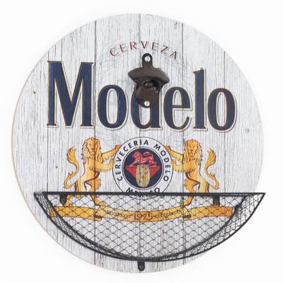 Modelo Beer Bottle Opener & Cap Catcher Wall Decor - 14"