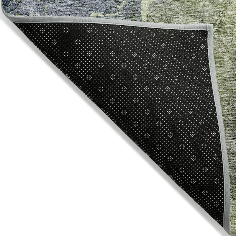 HomeRoots Abstract Transitional Rectangle Outdoor Rug
