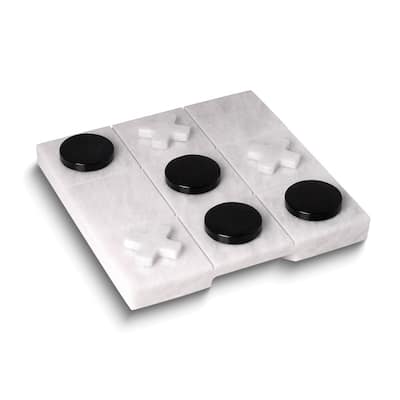 Curata Marble Tic Tac Toe Set