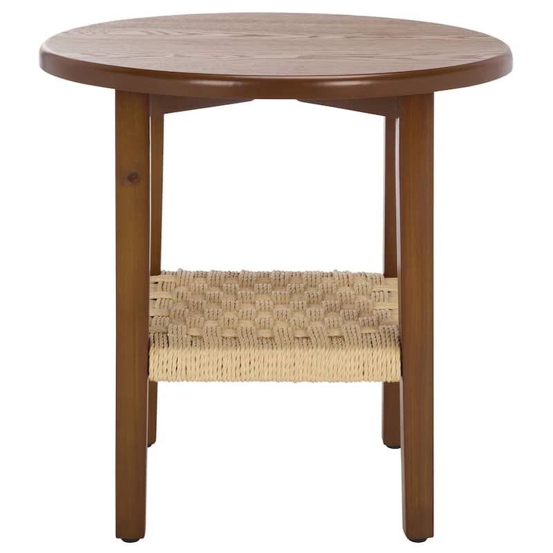 SAFAVIEH Home Rakoma 1 Shelf End Table - 19"W x 19"D x 19"H