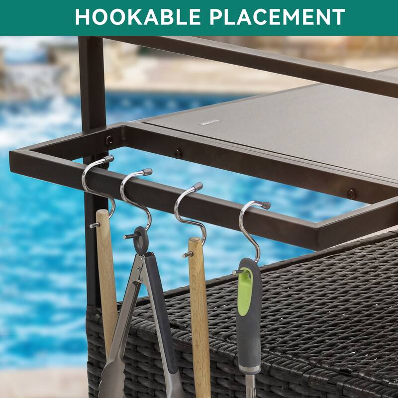 Co Bar Set with Wicker Outer Material
