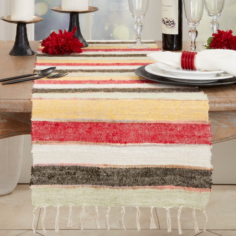 Colorful Delight Striped Table Runner - 16"x72"