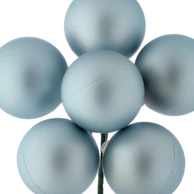 40mm Shatterproof Plastic 6 Bunch Matt Stemball Set of 6