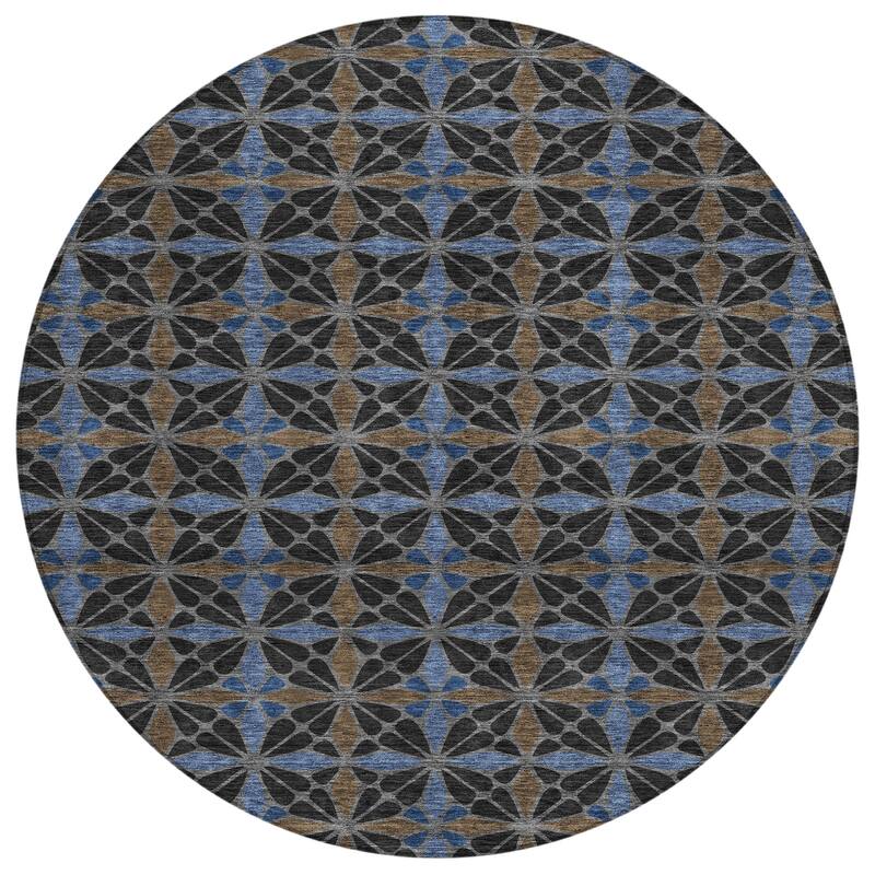 Machine Washable Indoor/ Outdoor Mosaic Pablo Chantille Rug