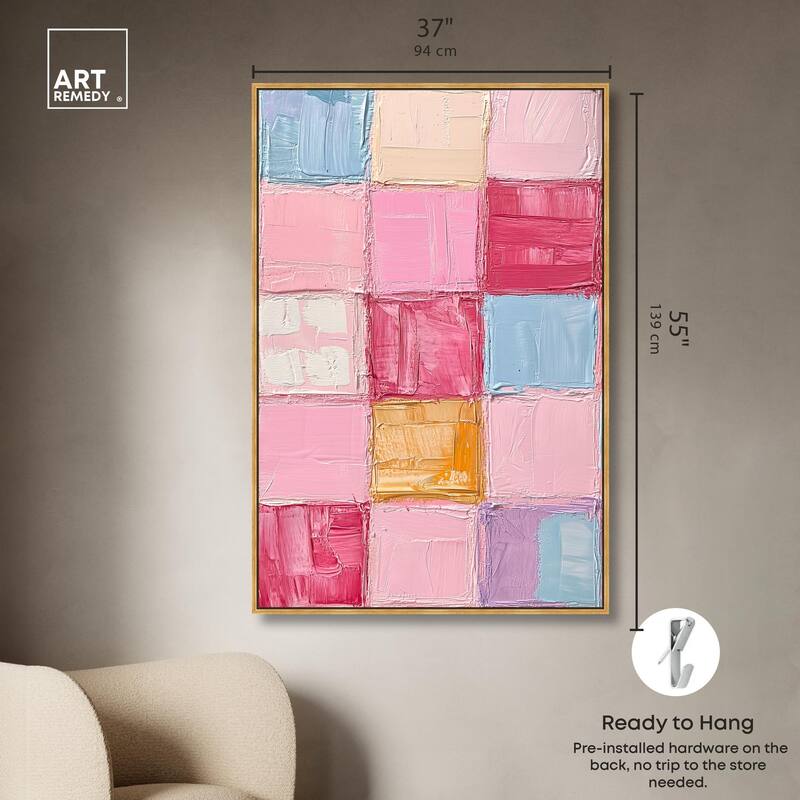Color Squares II Canvas by Art Remedy