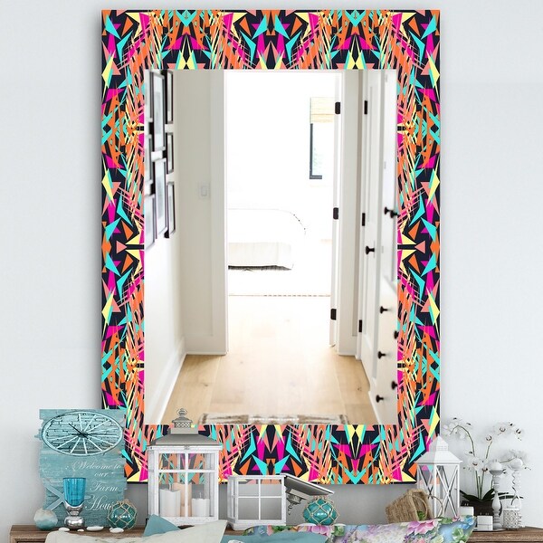 Designart Electro Boho Color Trend Bohemian and Eclectic Mirror