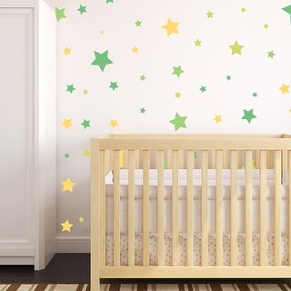 Walplus Minimal Colorful Stars Wall Sticker Decal DIY Art Home Decor