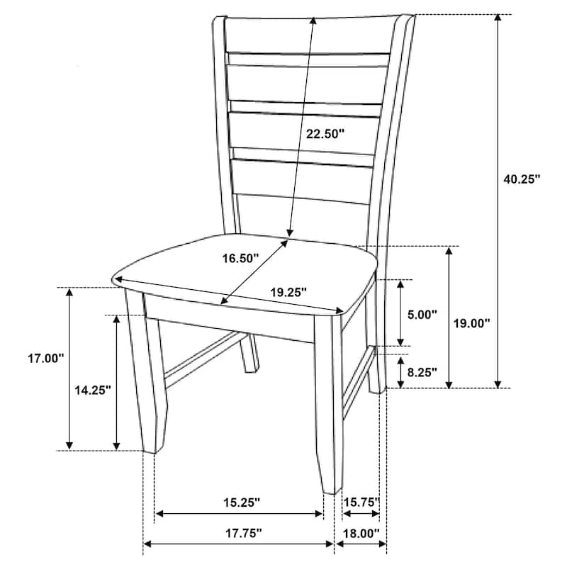 Dalila Rectangular Wood Frame Dining Table Set