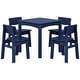 preview thumbnail 1 of 68, Garden Party Kids Outdoor 5-Pieces Dining Set Navy Blue