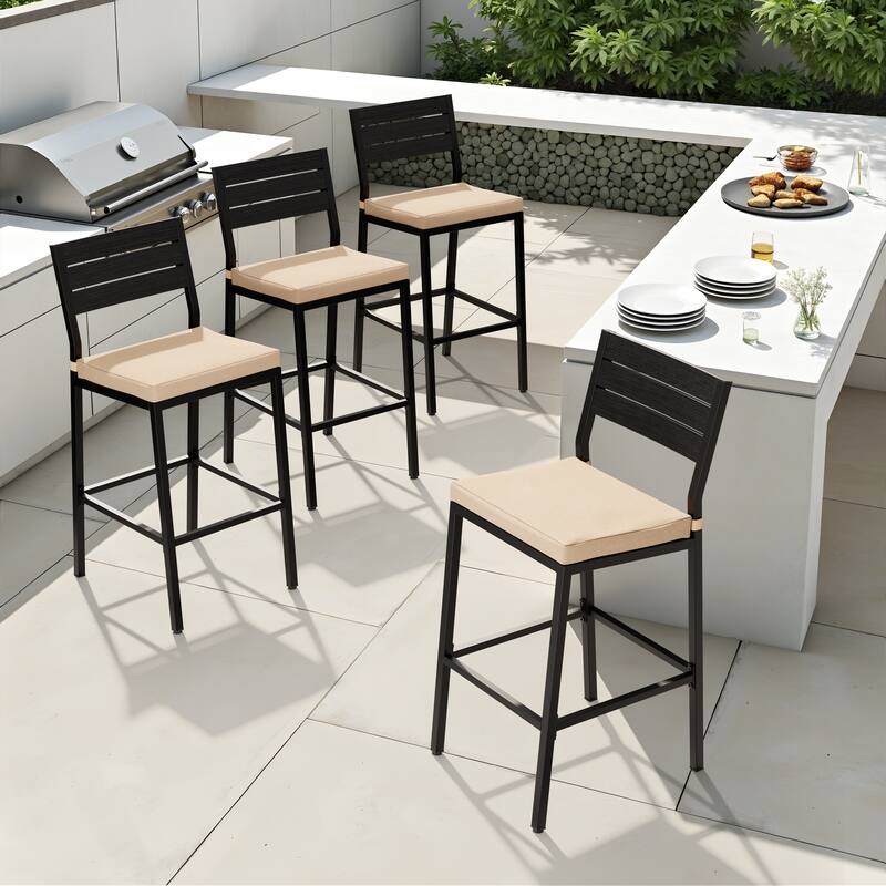 Pellebant Outdoor Indoor Barstools with Cushion