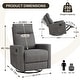 preview thumbnail 7 of 22, Recliner Chair, Swivel Rocking, Glider Rocker Recliner, Nursery Chair With Footrest For Living Room