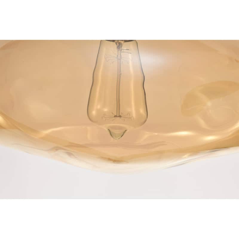 Einar Moulded Glass Shade Semi-Flushmount Ceiling Lamp