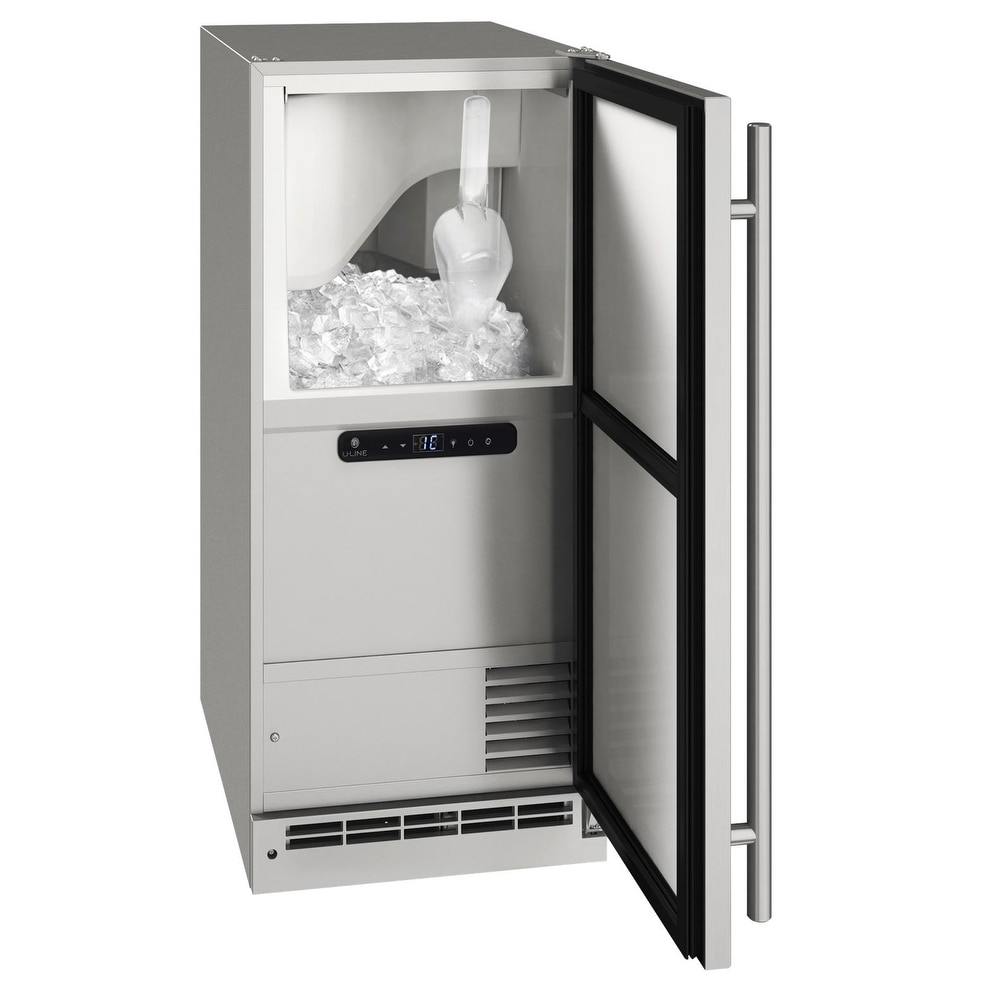 Outdoor Clear Ice Maker 15 In SS Solid 115v