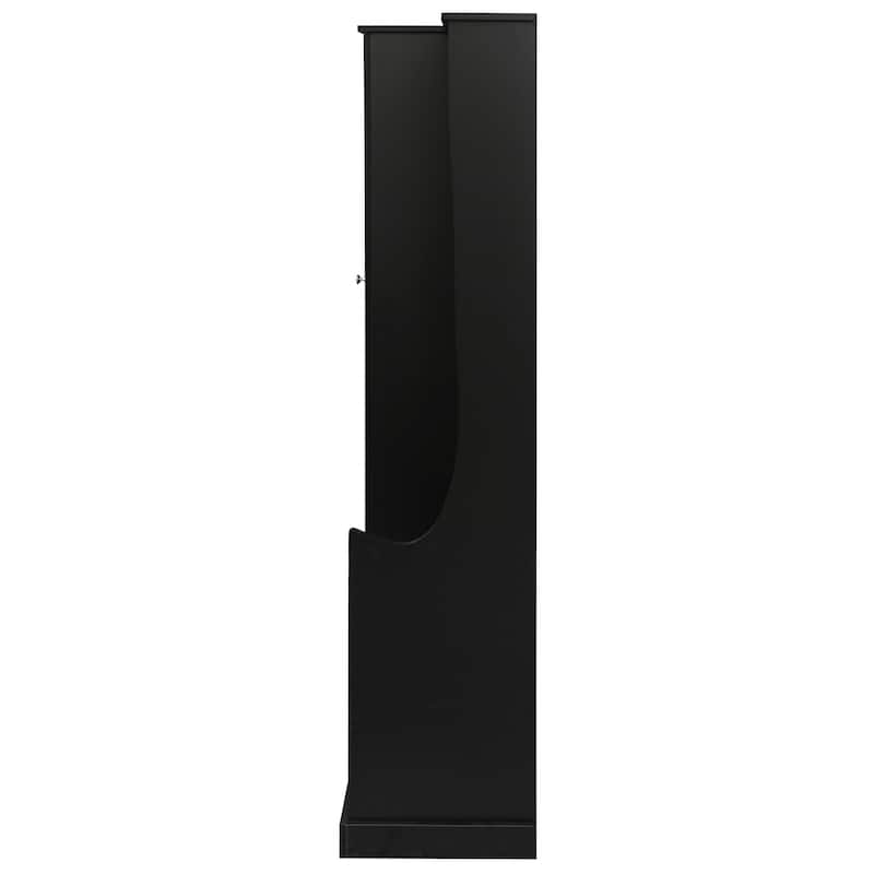 Minimalist Hallway Shoe Cabinet with Adjustable Shelves - N/A
