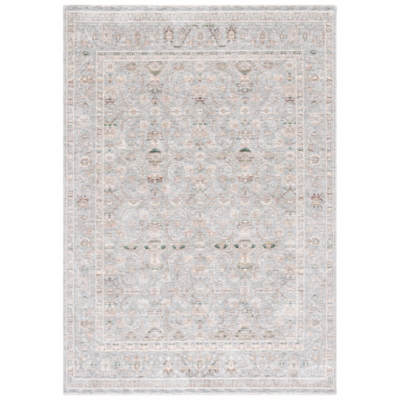 SAFAVIEH Princeton Nathalie Vintage Oriental Rug - 6'7" Square - Sage/Ivory