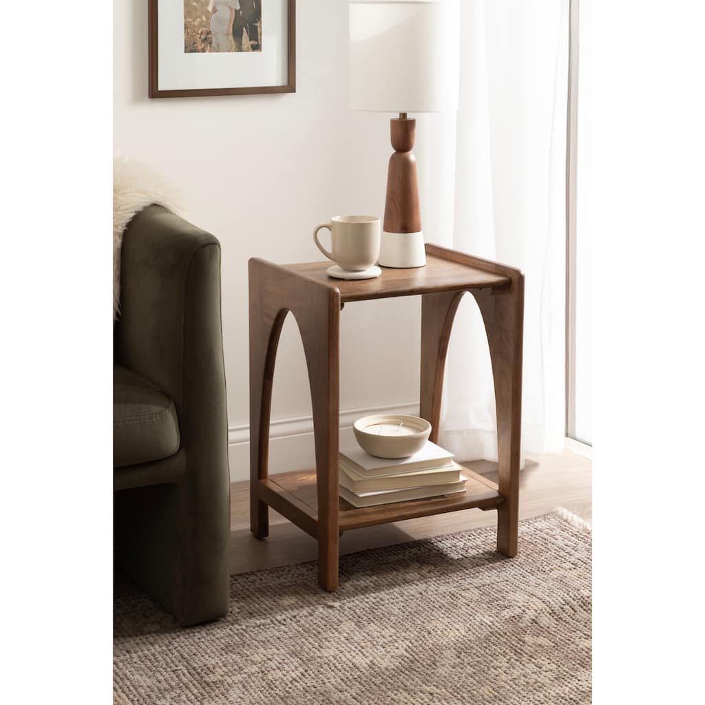 Kate and Laurel Aarstad Wood Side Table - 16x14x22