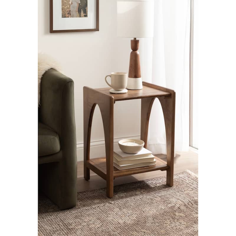 Kate and Laurel Aarstad Wood Side Table - 16x14x22