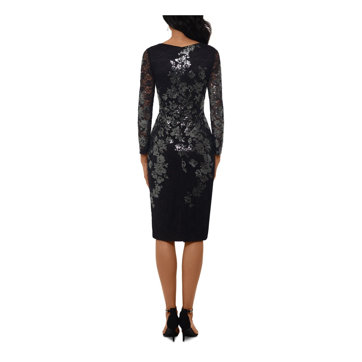 midi long sleeve cocktail dress