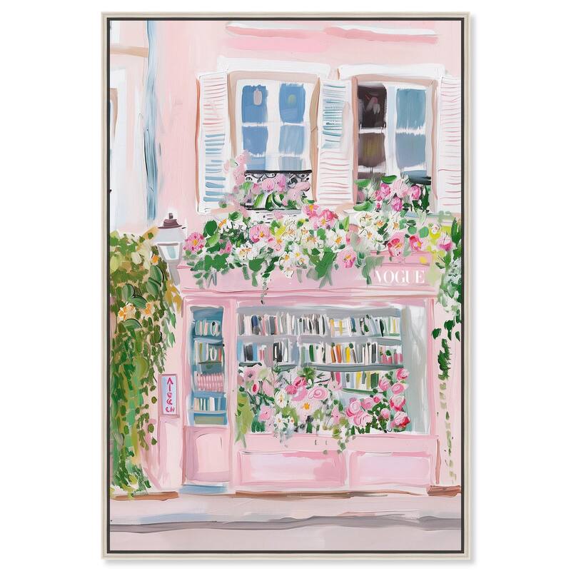 Little Magazine Store Canvas by Art Remedy - Silver - 36" x 54"