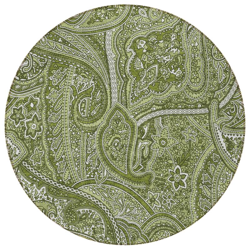 HomeRoots Paisley Traditional Rectangle Outdoor Rug