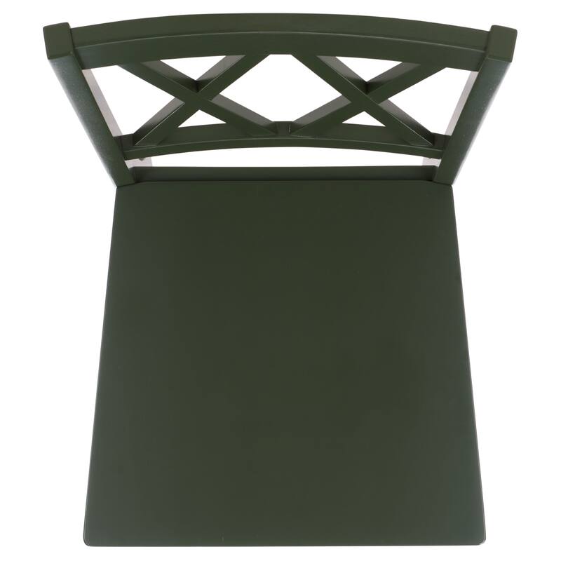 SAFAVIEH HOME Yana Double X-Back Side Chair - 18"W x 22"D x 39"H