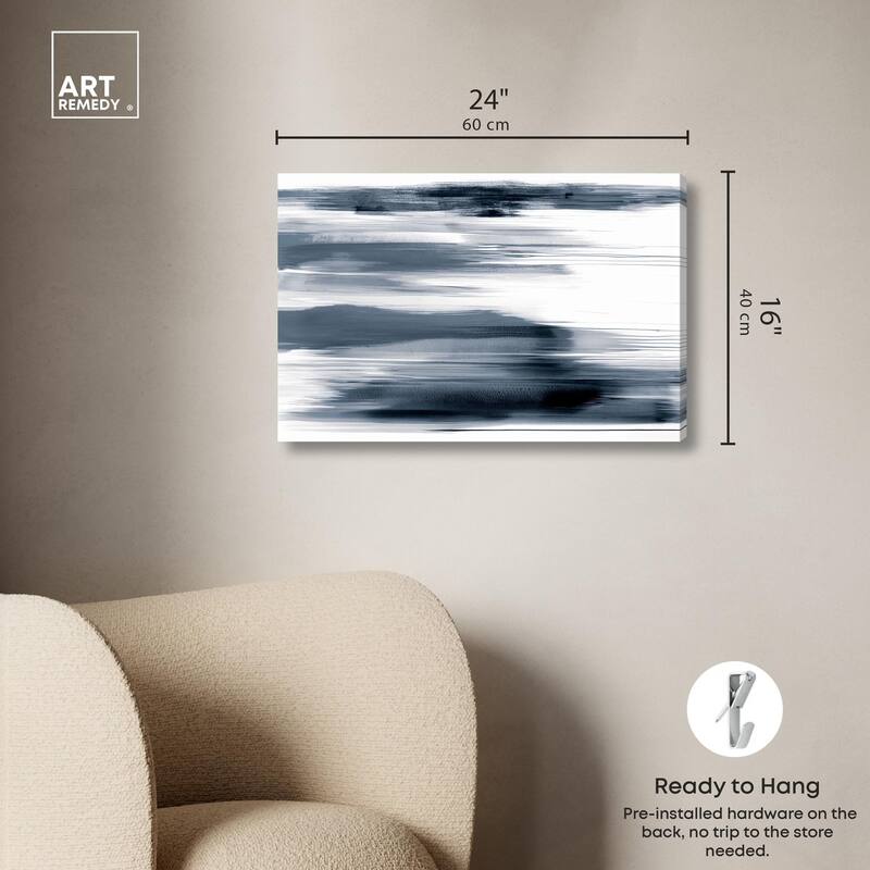Blue Mirage Canvas by Art Remedy, Gallery Wrapped