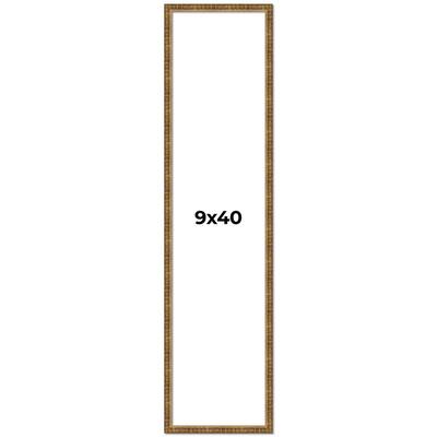 9x40 Frame Gold Kingsley Distressed Solid Wood Picture Frame Width