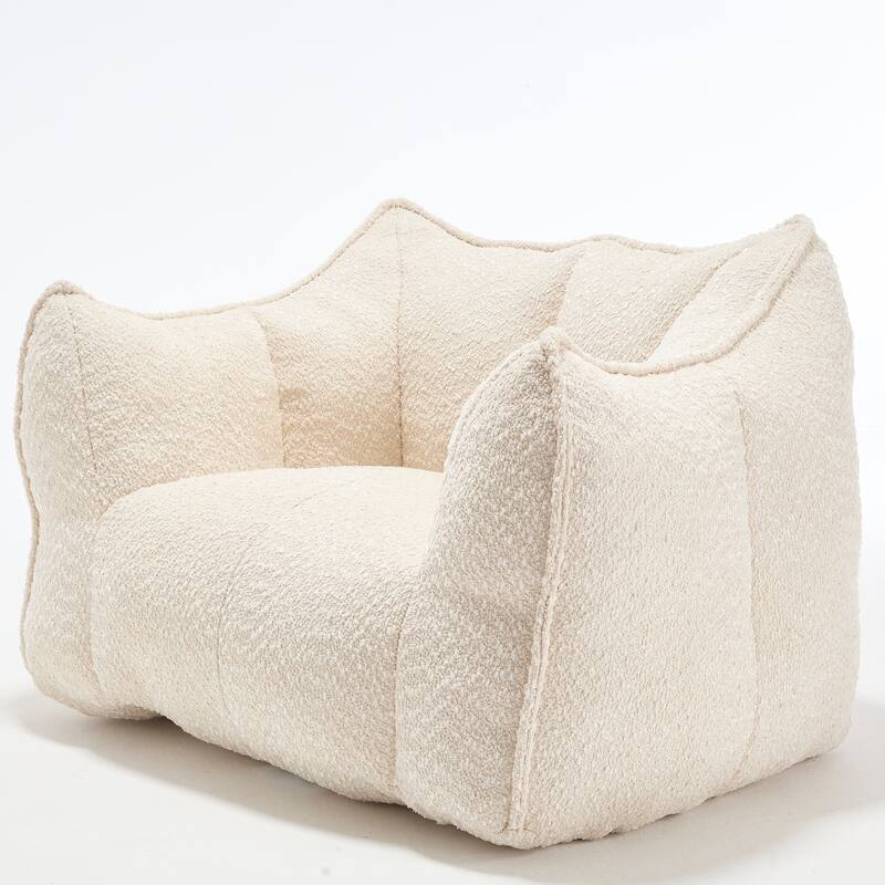 Chenille Lounge Chair with Armrests