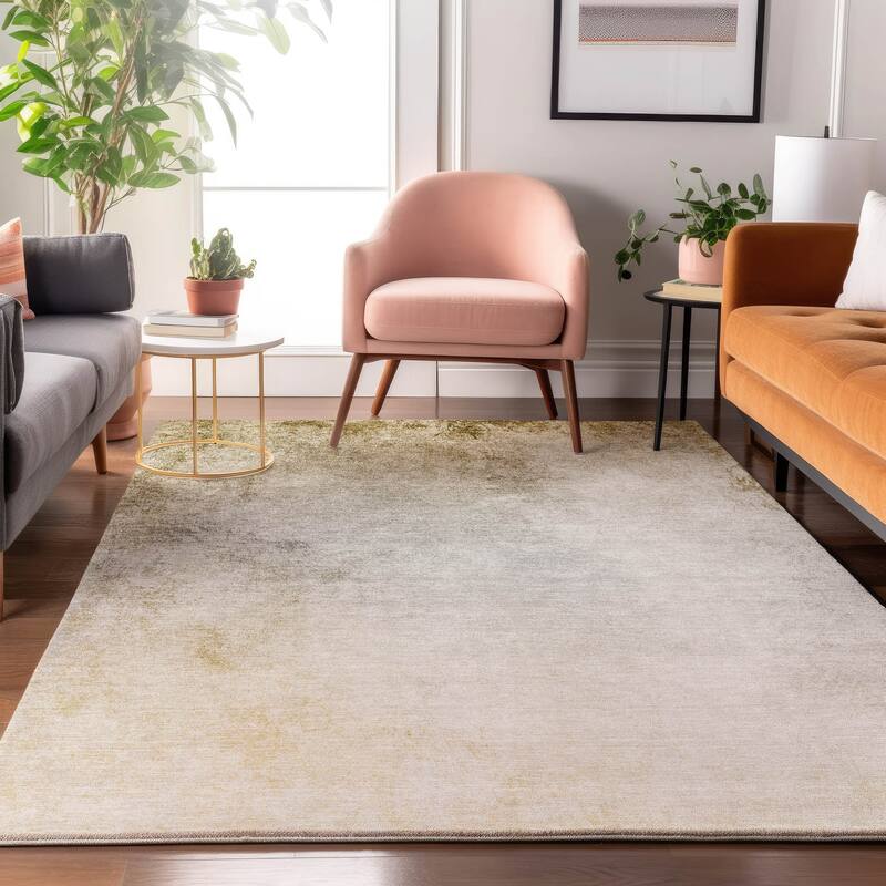 Premium Washable Super Soft Solid Ombre Mayfield Rug - Taupe - 2' 6" x 3' 10" - Rectangle