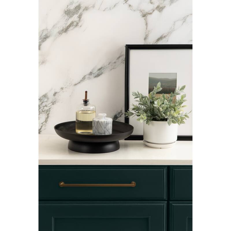 Kate and Laurel Stovring Round Lazy Susan Tray