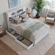 preview thumbnail 2 of 10, Hadley Platform Bed with Panel Footboard and Storage Drawers