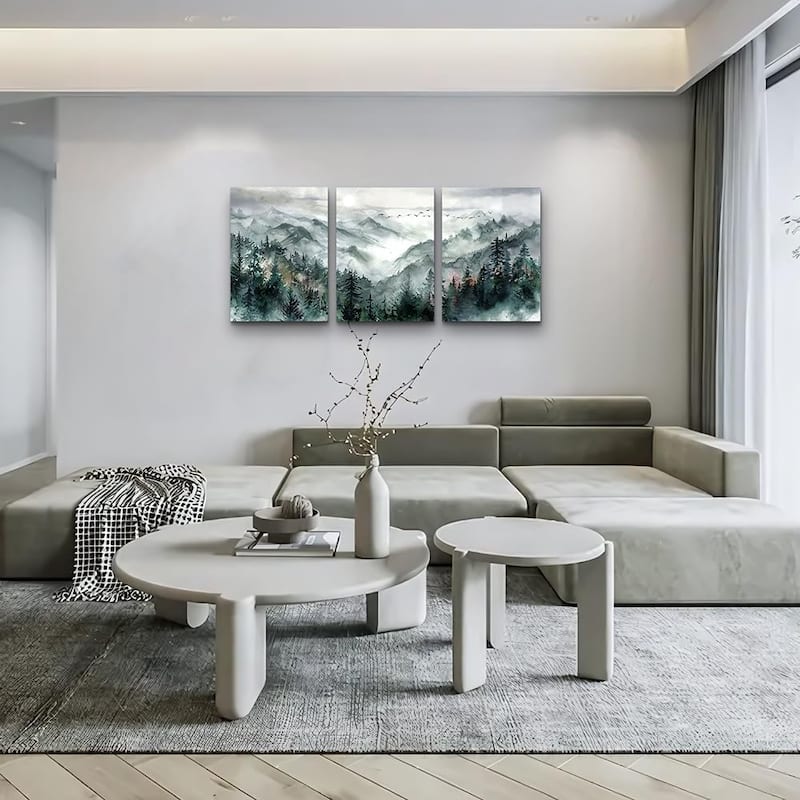 Mountain Forest Landscape Wall Pictures Watercolour Paintings
