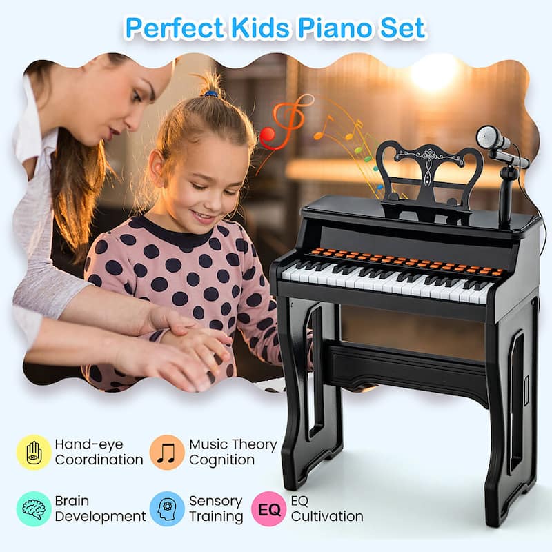 Gymax 37-Key Music Piano Keyboard Kids Learning Toy Instrument w/