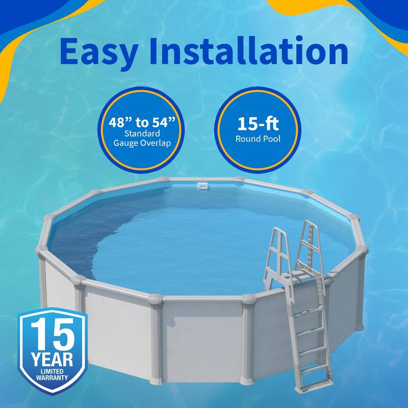 Blue Wave Blue Round Standard Gauge Overlap Liner - 48/54-in