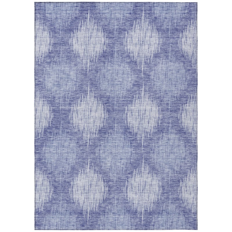 HomeRoots Ikat Transitional Rectangle Outdoor Rug