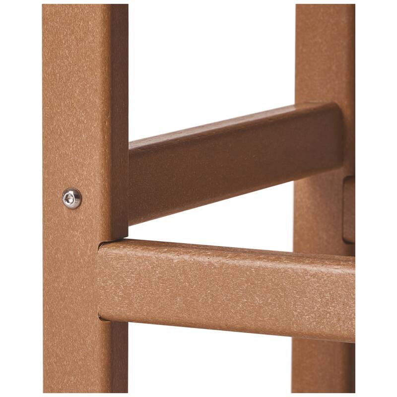 Aderson Outdoor Poly Adirondack Chair with Side Table 3-Piece Set