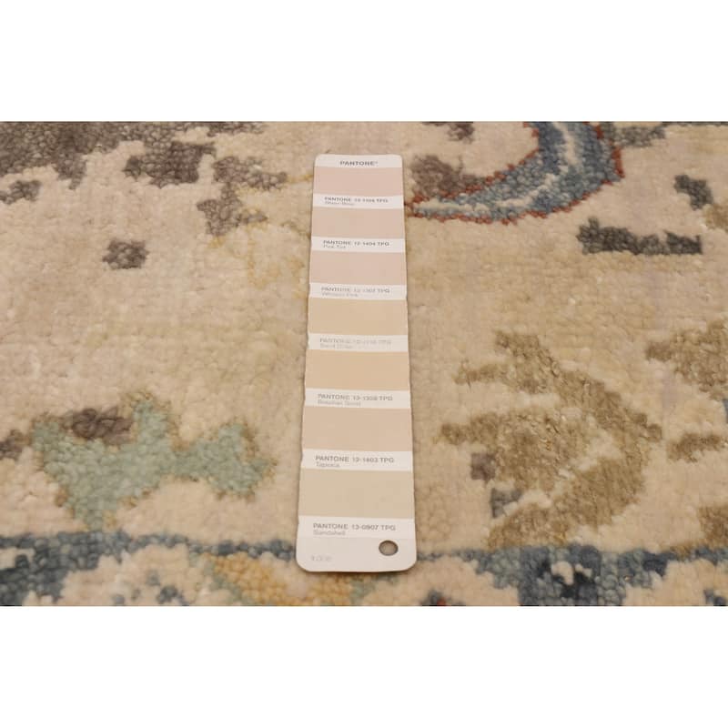 ECARPETGALLERY Hand-knotted Modern Oushak Beige Wool Rug - 8'2 x 10'5