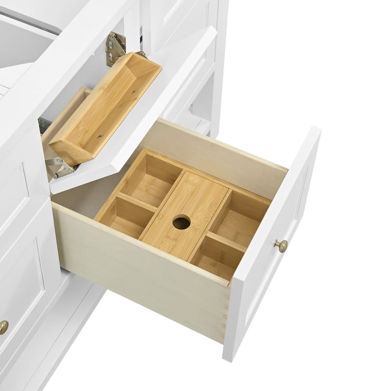Breckenridge 60" Double Vanity, Bright White - 60D