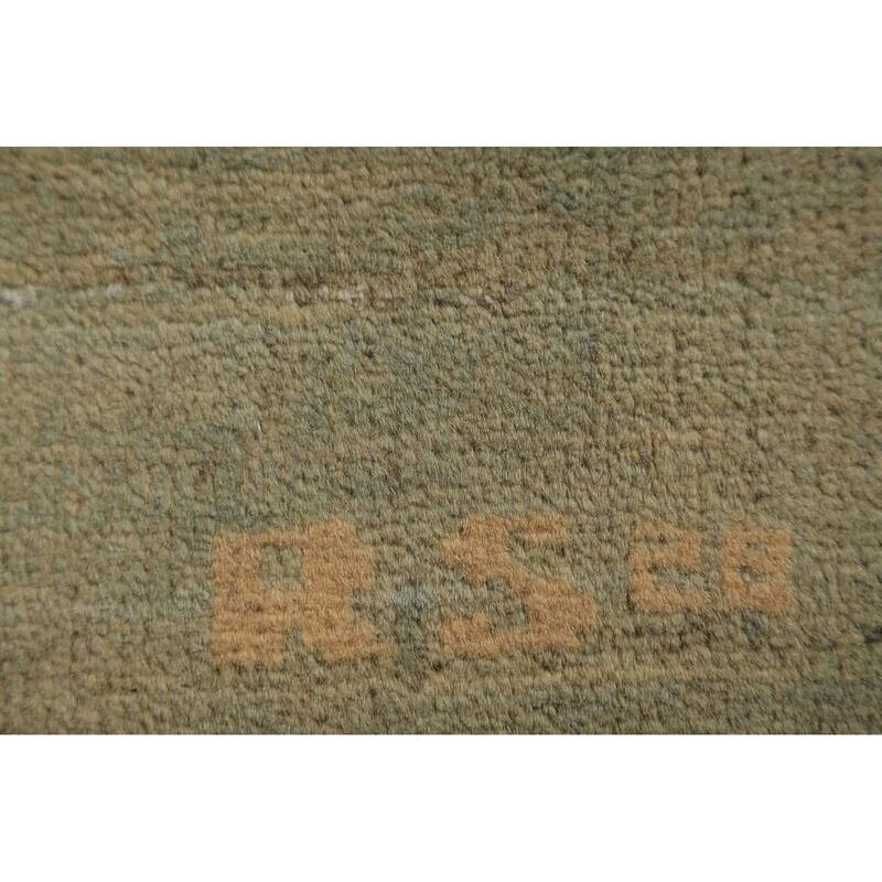 Modern Gabbeh Oriental Rug Handmade Solid Wool Carpet - 2'7" x 4'0"