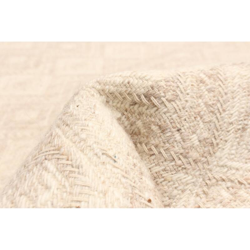 ECARPETGALLERY Hand Tufted Timeless Beige Wool Rug - 5'3 x 8'0