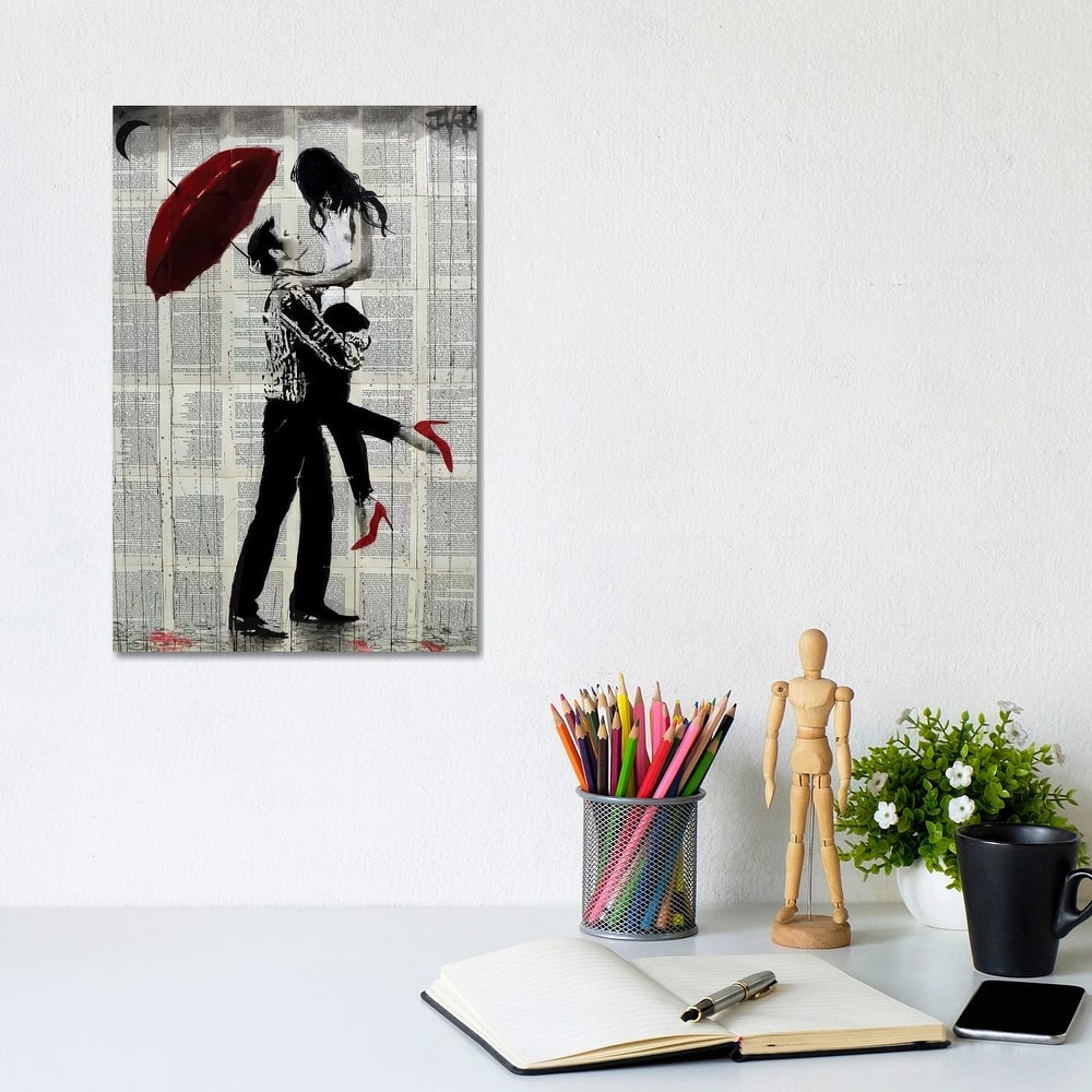 iCanvas "Love Rain" by Loui Jover Canvas Print