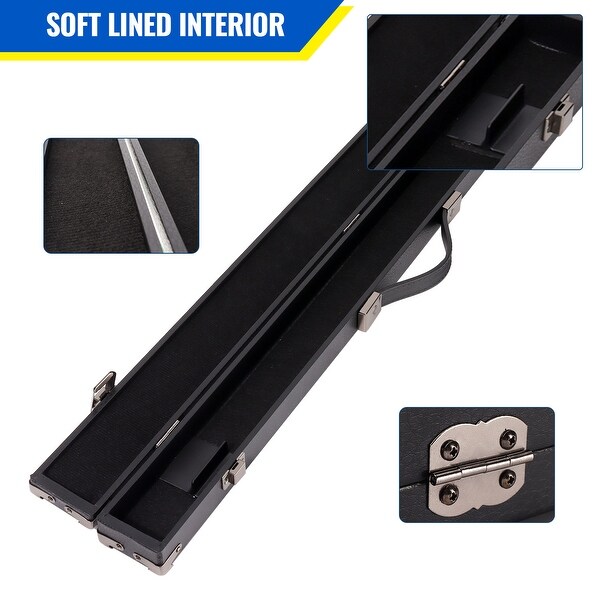 GSE™ 1x1 Hard Billiard Pool Cue Stick Hard Box. 1/2 Pool Cue