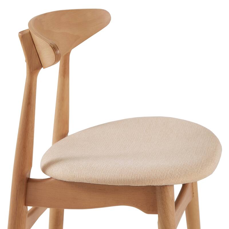 Norwegian Danish Mid-Century Dark Walnut Counter Height Stools (Set of 2) by iNSPIRE Q Modern