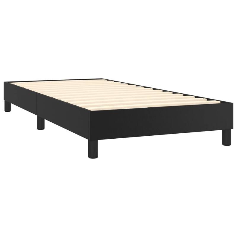 vidaXL Bed Frame Box Spring Bed Base with Mattress for Bedroom Faux Leather