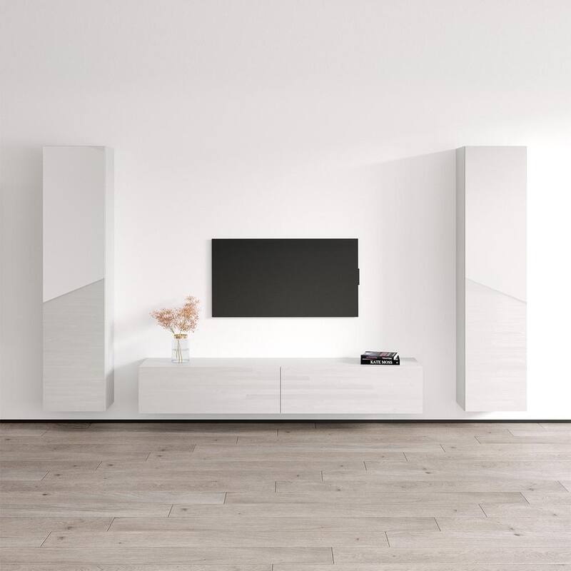Berno Entertainment Center - 40 - White