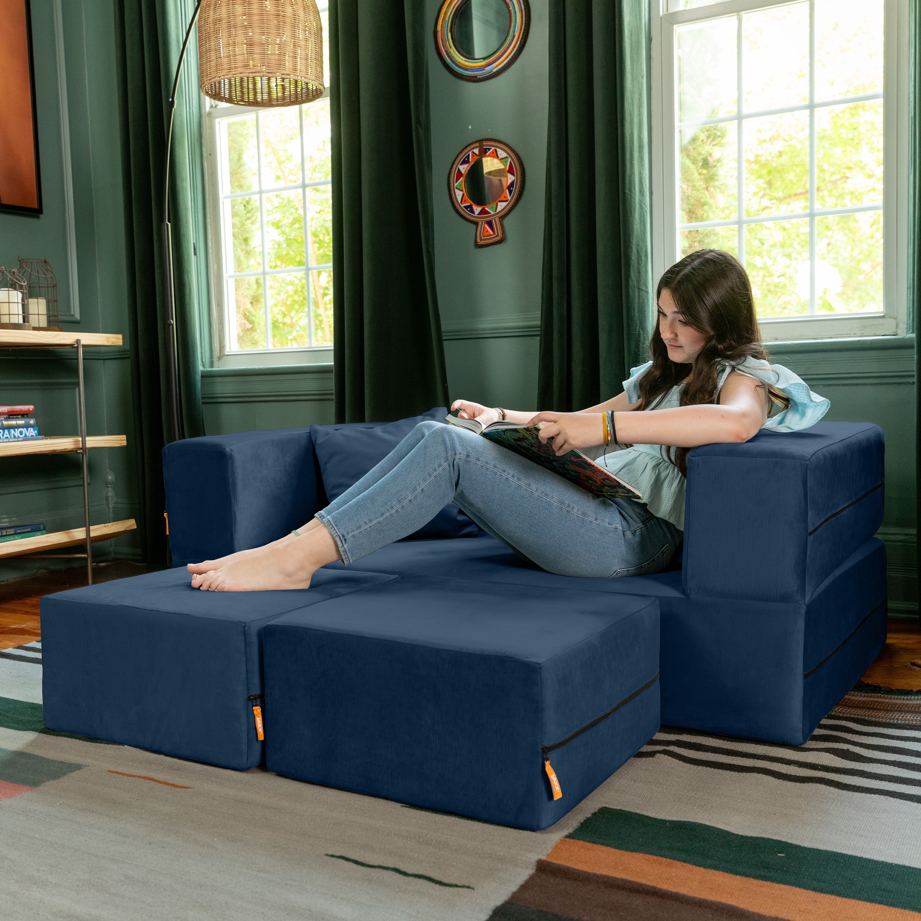 Jaxx zipline outlet modular loveseat