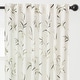 preview thumbnail 12 of 35, Chanasya Printed Crosshatch Light Filtering Kitchen Bedroom Window Curtain (Set of 2)